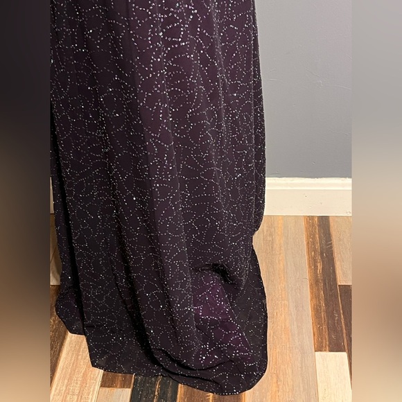 Reggio maxi formal sleeveless sequins purple gown dress Y2K size 10 - Picture 6 of 15